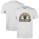 Vegas Golden Knights Levelwear Richmond Banner Arch T-Shirt - White - NHL