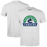 Vancouver Canucks Levelwear Richmond Banner Arch T-Shirt - White - NHL