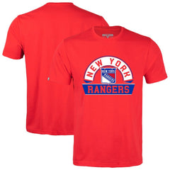 New York Rangers Levelwear Richmond Banner Arch T-Shirt - Red - NHL