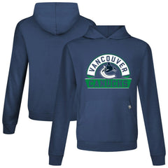 Vancouver Canucks Levelwear Relay Banner Arch Pullover Hoodie - Navy - NHL