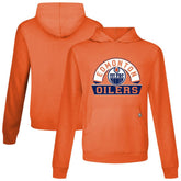 Edmonton Oilers Levelwear Relay Banner Arch Pullover Hoodie - Orange - NHL
