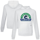 Vancouver Canucks Levelwear Relay Banner Arch Pullover Hoodie - White - NHL
