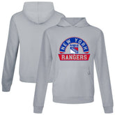 New York Rangers Levelwear Relay Banner Arch Pullover Hoodie - Gray - NHL