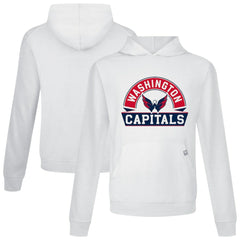 Washington Capitals Levelwear Relay Banner Arch Pullover Hoodie - White - NHL