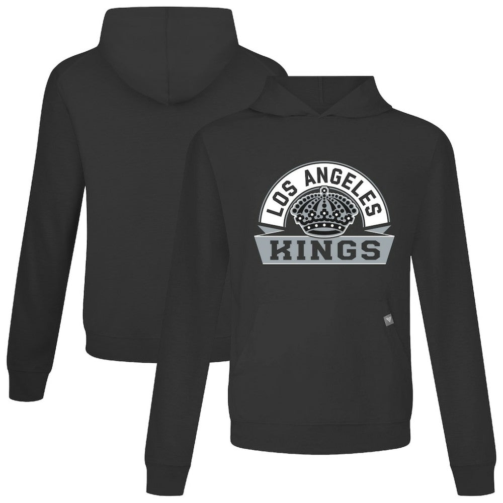 Los Angeles Kings Levelwear Relay Banner Arch Pullover Hoodie - Black - NHL