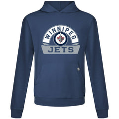 Winnipeg Jets Levelwear Relay Banner Arch Pullover Hoodie - Navy - NHL