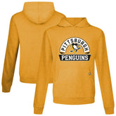 Pittsburgh Penguins Levelwear Relay Banner Arch Pullover Hoodie - Gold - NHL