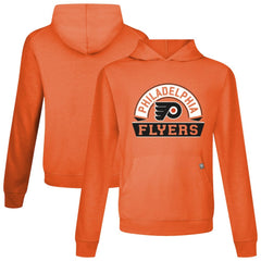 Philadelphia Flyers Levelwear Relay Banner Arch Pullover Hoodie - Orange - NHL