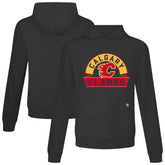 Calgary Flames Levelwear Relay Banner Arch Pullover Hoodie - Black - NHL