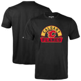 Calgary Flames Levelwear Youth Little Richmond Banner Arch T-Shirt - Black - NHL