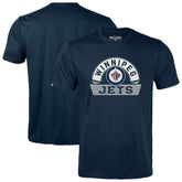 Winnipeg Jets Levelwear Youth Little Richmond Banner Arch T-Shirt - Navy - NHL
