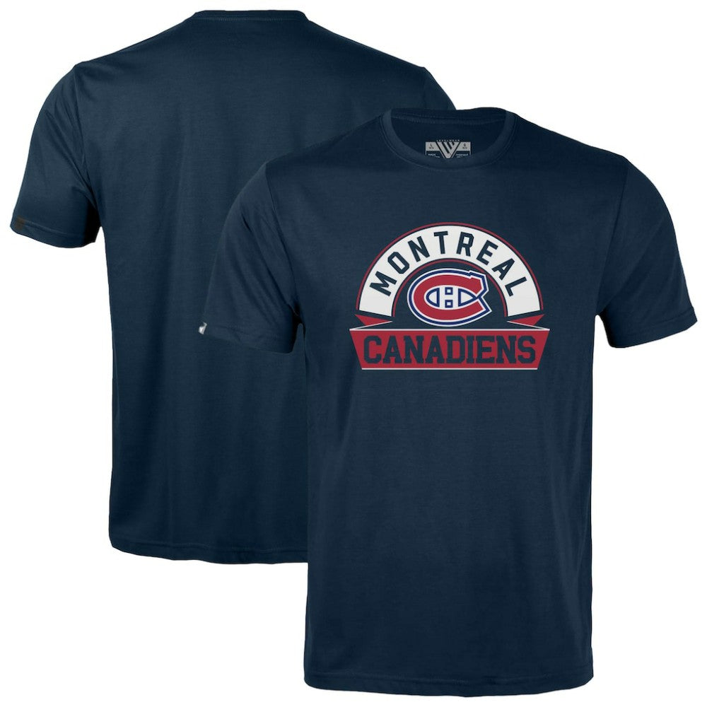 Montreal Canadiens Levelwear Youth Little Richmond Banner Arch T-Shirt - Navy - NHL
