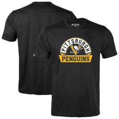 Pittsburgh Penguins Levelwear Youth Little Richmond Banner Arch T-Shirt - Black - NHL