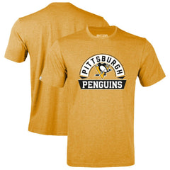 Pittsburgh Penguins Levelwear Youth Little Richmond Banner Arch T-Shirt - Gold - NHL