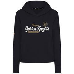 Vegas Golden Knights Levelwear Women's Sweet Monument Tri-Blend Cropped Pullover Hoodie - Black - NHL