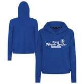 Toronto Maple Leafs Levelwear Women's Sweet Monument Tri-Blend Cropped Pullover Hoodie - Royal - NHL