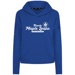 Toronto Maple Leafs Levelwear Women's Sweet Monument Tri-Blend Cropped Pullover Hoodie - Royal - NHL