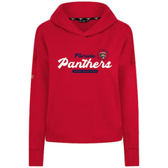 Florida Panthers Levelwear Women's Sweet Monument Tri-Blend Cropped Pullover Hoodie - Red - NHL