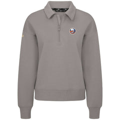 New York Islanders Levelwear Women's Canmore Quarter-Zip Pullover - Gray - NHL