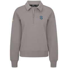 Seattle Kraken Levelwear Women's Canmore Quarter-Zip Pullover - Gray - NHL