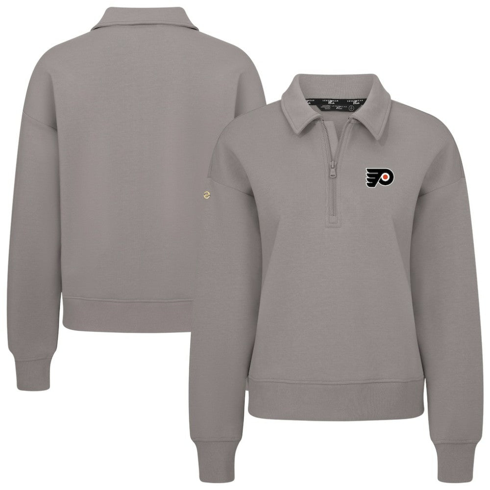 Philadelphia Flyers Levelwear Women's Canmore Quarter-Zip Pullover - Gray - NHL