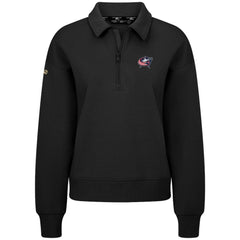 Columbus Blue Jackets Levelwear Women's Canmore Quarter-Zip Pullover - Black - NHL