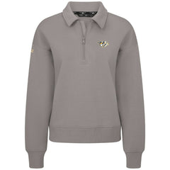 Nashville Predators Levelwear Women's Canmore Quarter-Zip Pullover - Gray - NHL