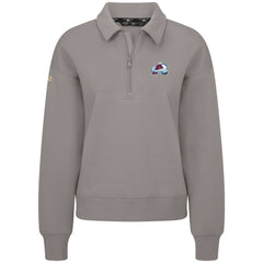 Colorado Avalanche Levelwear Women's Canmore Quarter-Zip Pullover - Gray - NHL