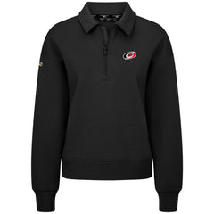 Carolina Hurricanes Levelwear Women's Canmore Quarter-Zip Pullover - Black - NHL