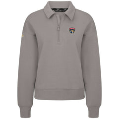 Florida Panthers Levelwear Women's Canmore Quarter-Zip Pullover - Gray - NHL