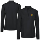 Chicago Blackhawks Levelwear Women's Upright Quarter-Zip Pullover - Black - NHL