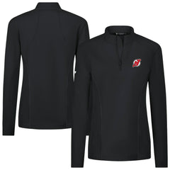 New Jersey Devils Levelwear Women's Upright Quarter-Zip Pullover - Black - NHL