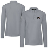 Philadelphia Flyers Levelwear Women's Upright Quarter-Zip Pullover - Gray - NHL