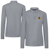 Chicago Blackhawks Levelwear Women's Upright Quarter-Zip Pullover - Gray - NHL