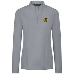 Chicago Blackhawks Levelwear Women's Upright Quarter-Zip Pullover - Gray - NHL