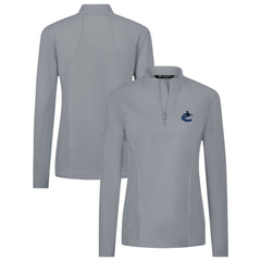 Vancouver Canucks Levelwear Women's Upright Quarter-Zip Pullover - Gray - NHL