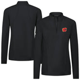 Calgary Flames Levelwear Women's Upright Quarter-Zip Pullover - Black - NHL
