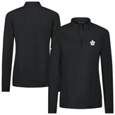 Toronto Maple Leafs Levelwear Women's Upright Quarter-Zip Pullover - Black - NHL