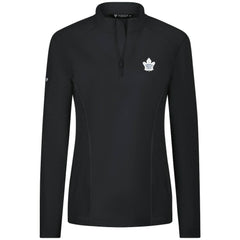 Toronto Maple Leafs Levelwear Women's Upright Quarter-Zip Pullover - Black - NHL