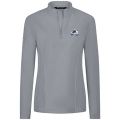 Colorado Avalanche Levelwear Women's Upright Quarter-Zip Pullover - Gray - NHL