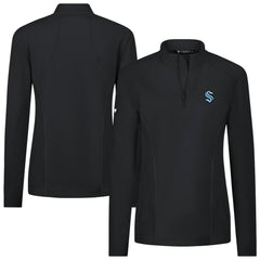 Seattle Kraken Levelwear Women's Upright Quarter-Zip Pullover - Black - NHL
