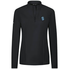 Seattle Kraken Levelwear Women's Upright Quarter-Zip Pullover - Black - NHL