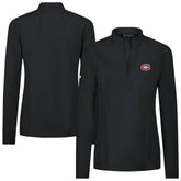 Montreal Canadiens Levelwear Women's Upright Quarter-Zip Pullover - Black - NHL