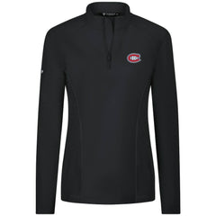 Montreal Canadiens Levelwear Women's Upright Quarter-Zip Pullover - Black - NHL