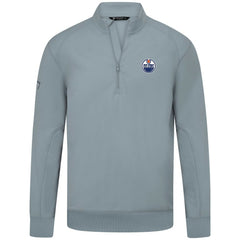 Edmonton Oilers Levelwear Upright Tri-Blend Quarter-Zip Pullover - Gray - NHL