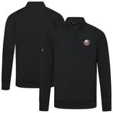 New York Islanders Levelwear Upright Tri-Blend Quarter-Zip Pullover - Black - NHL