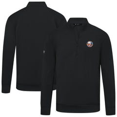 New York Islanders Levelwear Upright Tri-Blend Quarter-Zip Pullover - Black - NHL
