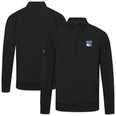 New York Rangers Levelwear Upright Tri-Blend Quarter-Zip Pullover - Black - NHL