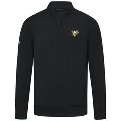 Pittsburgh Penguins Levelwear Upright Tri-Blend Quarter-Zip Pullover - Black - NHL