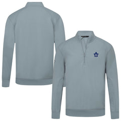 Toronto Maple Leafs Levelwear Upright Tri-Blend Quarter-Zip Pullover - Gray - NHL